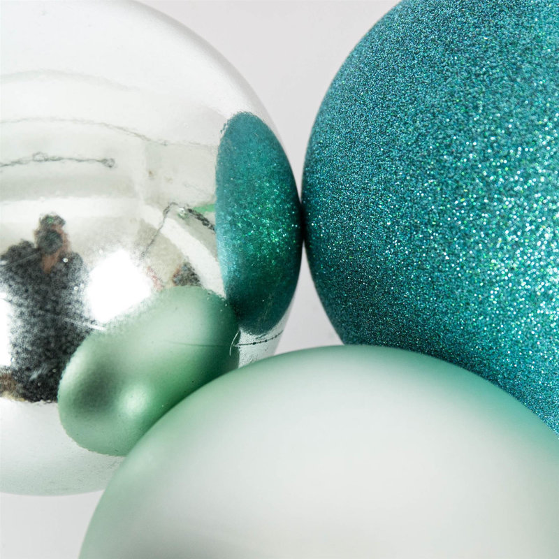 Polyvinyl Chloride (PVC) Bauble, 10cm H x 10cm W x 10cm D, Turquoise