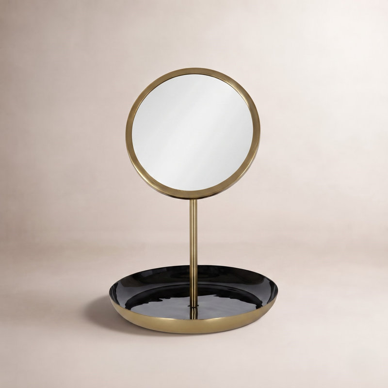 Miroir de maquillage Idria, Noir