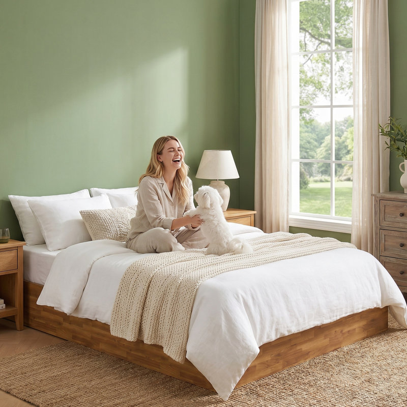 Structure de lit plateforme en bois avec rangement relevable, grand, brun rustique, Brun rustique, Grand lit