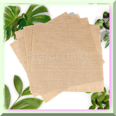Burlap Square Set - 4 Pack