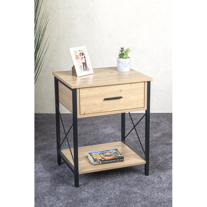 Dezra Side Table with Storage