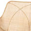 Chaise avec accoudoirs en rotin et bois d'acajou Hileman