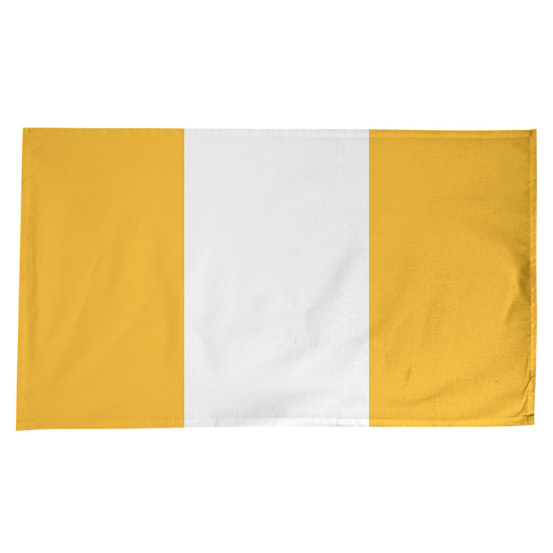 Boston Table Runner, 102" x 58", Cotton Blend, Pittsburgh Gold/White/Pittsburgh Gold