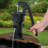 Wood Weather Resistant Floor Fountain