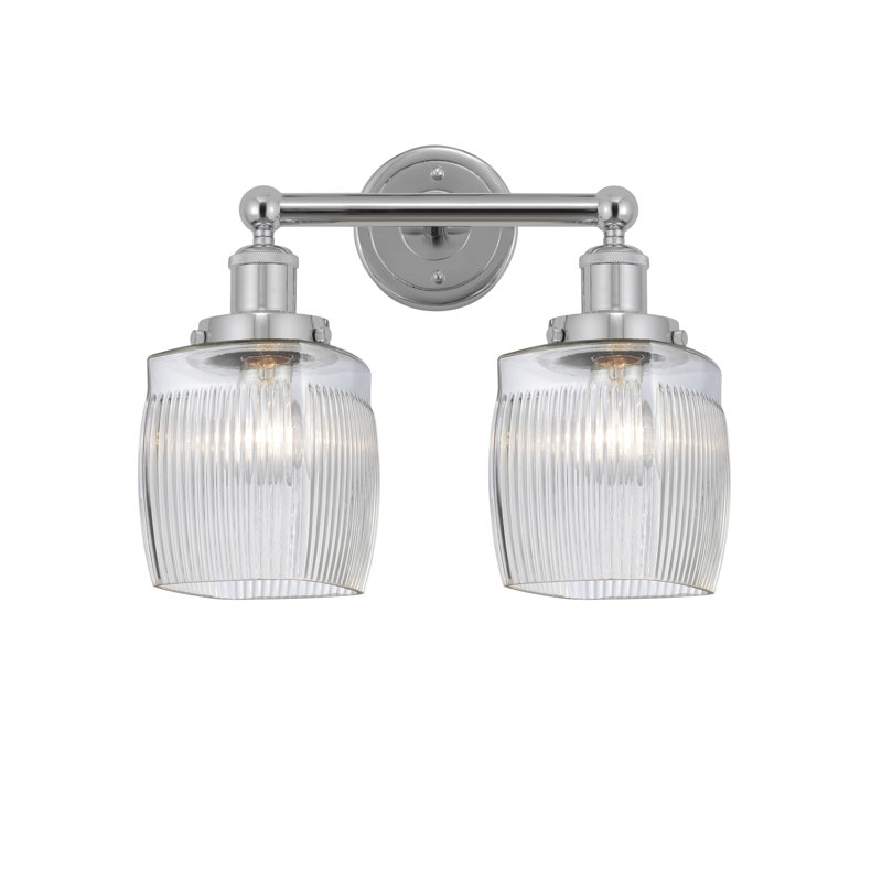 2 - Light Dimmable Vanity Light, Polished Chrome