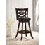 Caeron Swivel Stool in Black and Brown-782975358