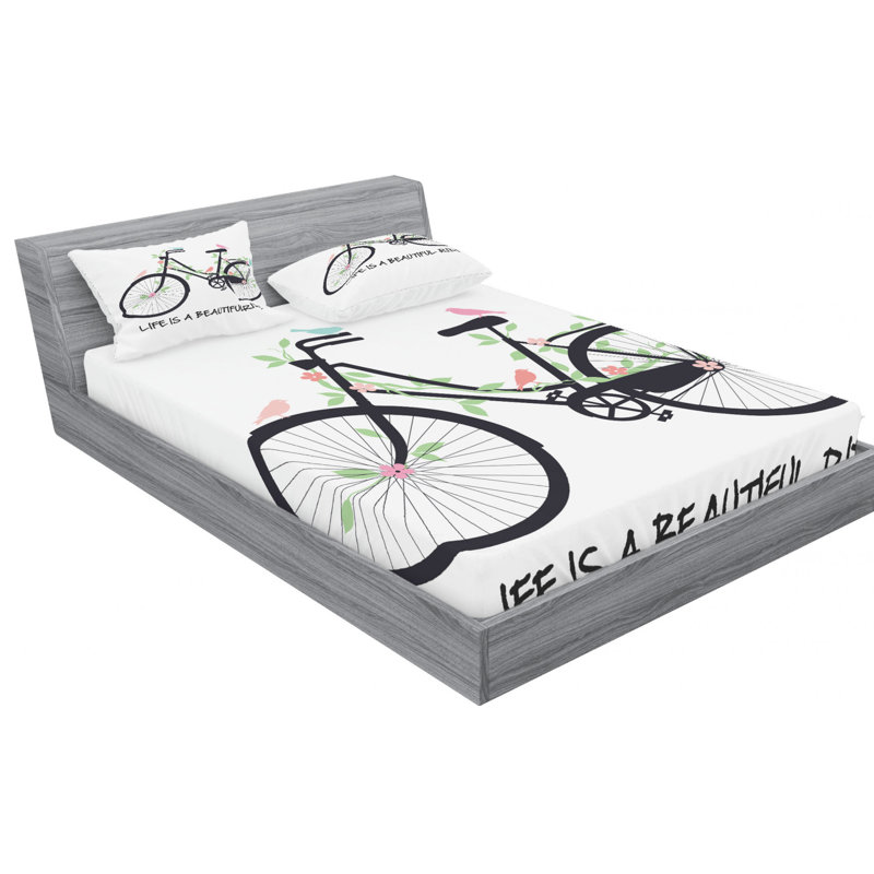 Microfiber Sheet Set, Full Sheet Set with Fitted Sheet