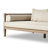Gabel Garvin 86" Wide Outdoor Teak Patio Sofa with Cushions
