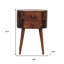 Table de chevet ovale 20 po