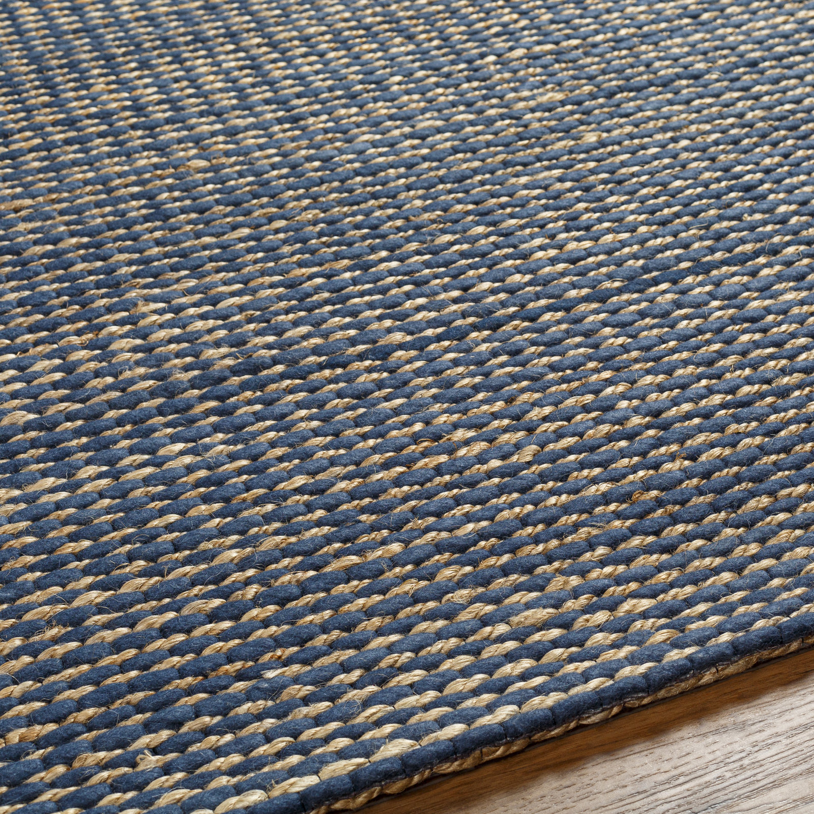 Isolde Hand-Woven Striped Rug, Rectangle 6' x 9'