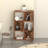 6 Cube Organizer Shelf Bookcase with Cabinet Door-1263582042
