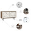 Alexandra Sideboard with roll-bearing- full- extension slide