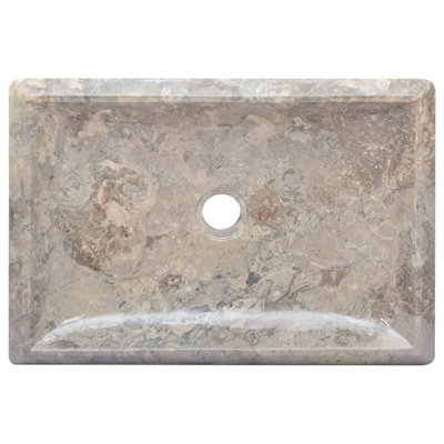 VidaXL Marble Rectangular Bathroom Sink
