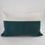 Ensemble de 2 housses de coussin texturées à rayures turquoise et blanches de style bohème-114397316-114397314