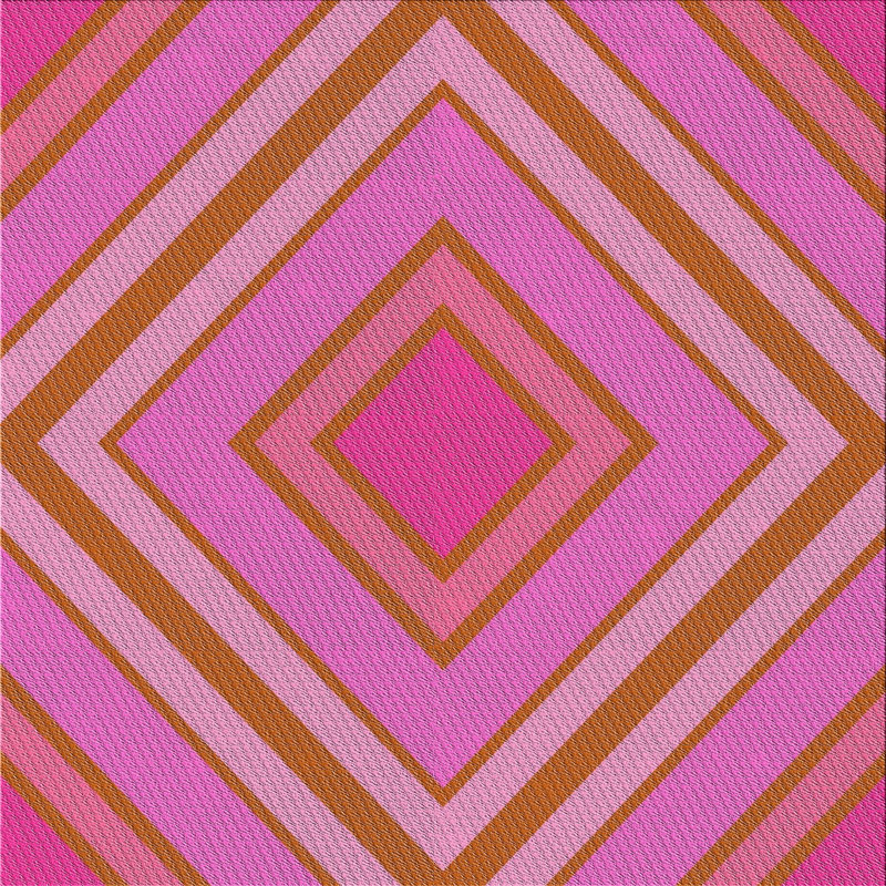 Geometric Indoor Rug, Square 5'