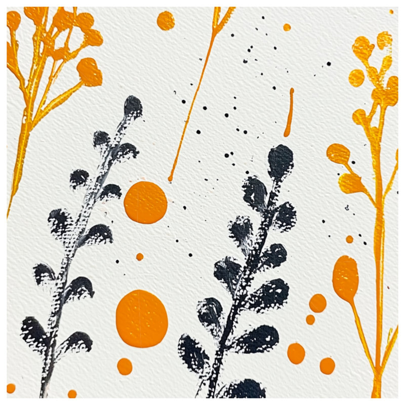 Papier peint floral sur toile - Décoration murale d'art en plusieurs tailles, 24 po x 36 po