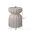 Ensemble de tables basses / d'appoint 2P pour l'intérieur et l'extérieur - MgO Cement - Blanc
