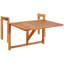 Table de balcon pliante en bois Meranti
