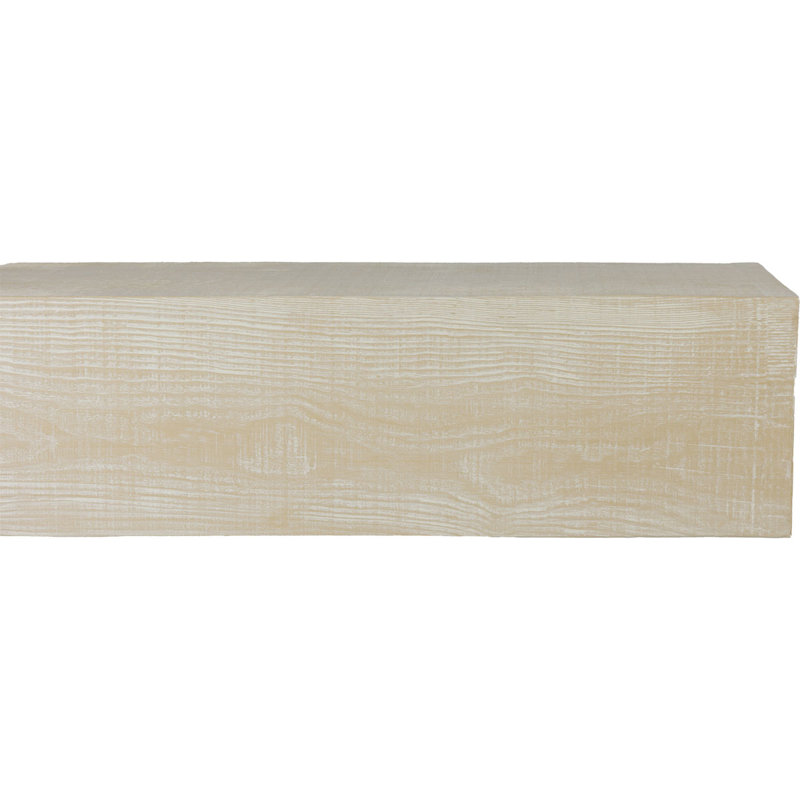 Manteau de cheminée Rustic Sawn Heritage Timber, H 7,5 po x l 78 po x P 9,5 po, Vanille Chai