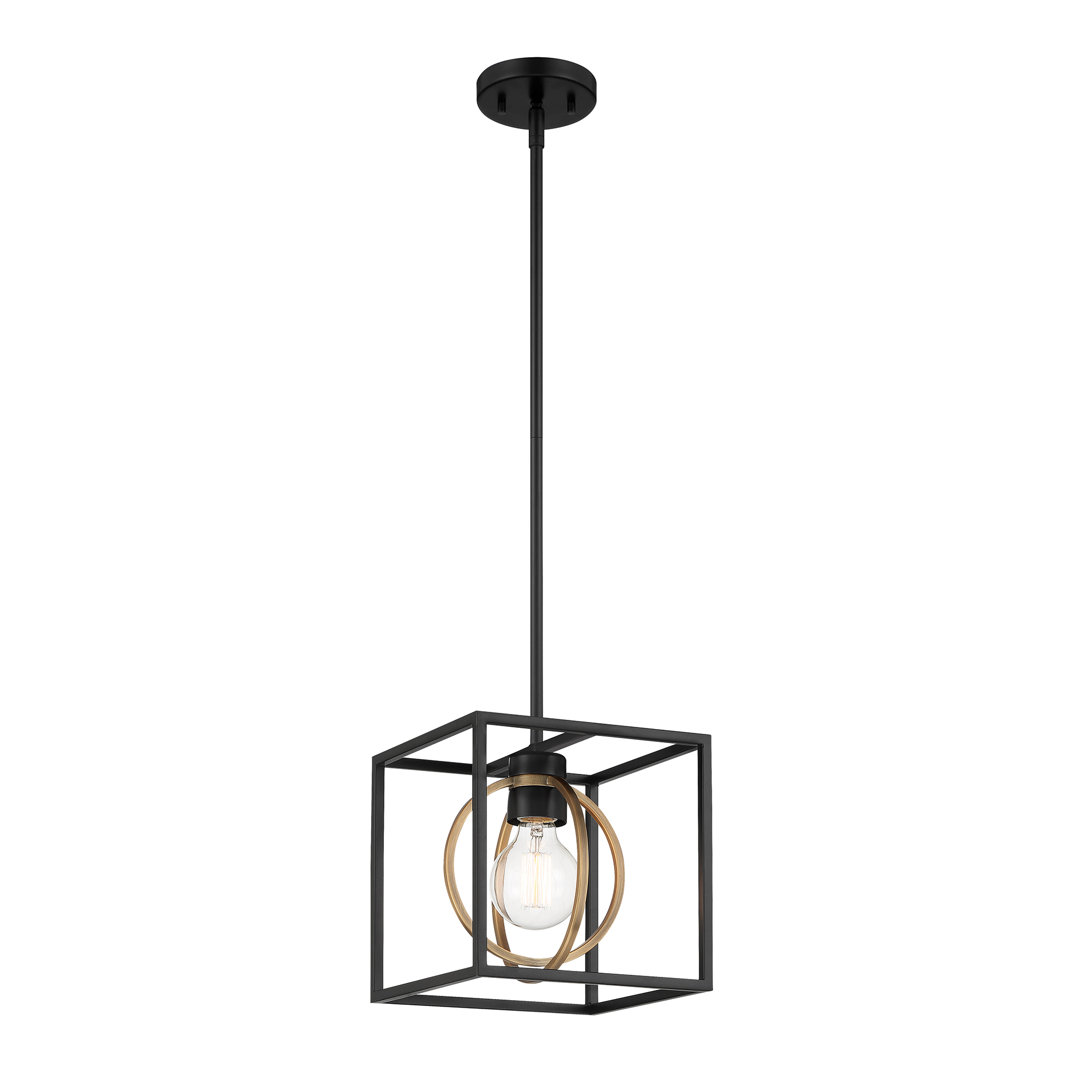 Sayonara 1 - Light Matte Black Unique/Statement Pendant Gracie Oaks