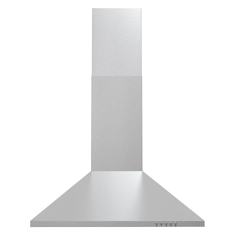 Cosmo 24 in. Nebula Collection Ducted Wall Mount Range Hood, Button Controls, LED Lights, Permanent Filters, Stainless Steel