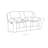 CONSOLE RECLINING LOVESEAT