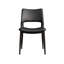Ensemble de 2 chaises de salle à manger modernes et minimalistes en similicuir, dossier confortable, pieds en métal-121979578