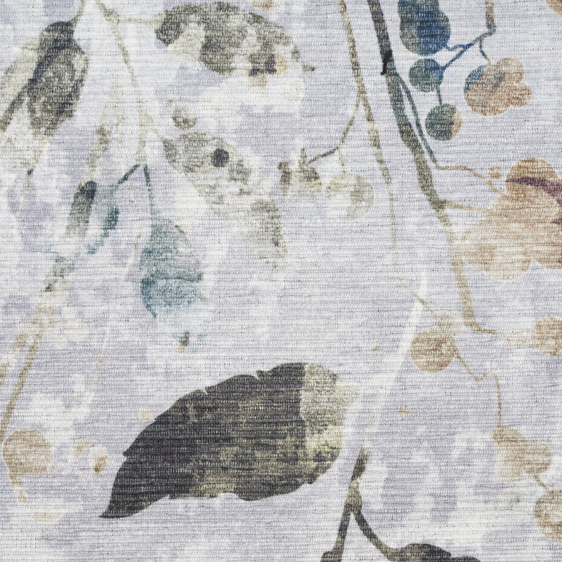 Tapis lavable antidérapant tissé à la machine 6 pi x 9 pi bleu ivoire et gris