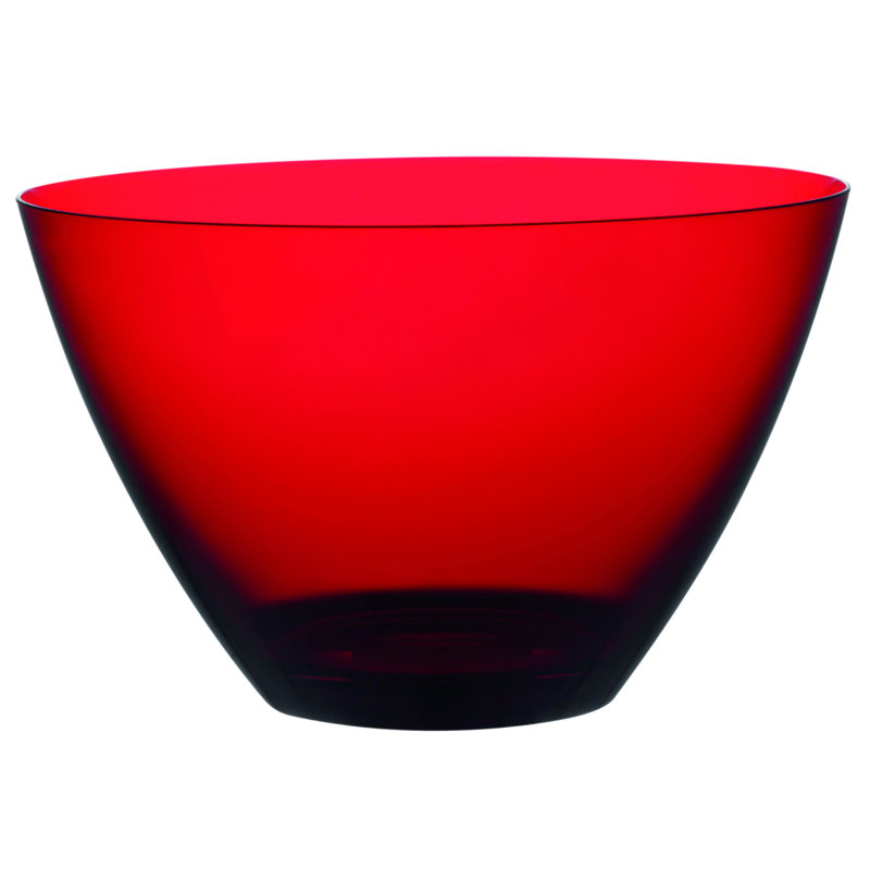 Bol rond en polycarbonate - 6 pièces, Grenat