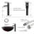 72’’ Double Bathroom Vanity Set with Vessel Sink, Faucet, Drain-1040150011-1040150010