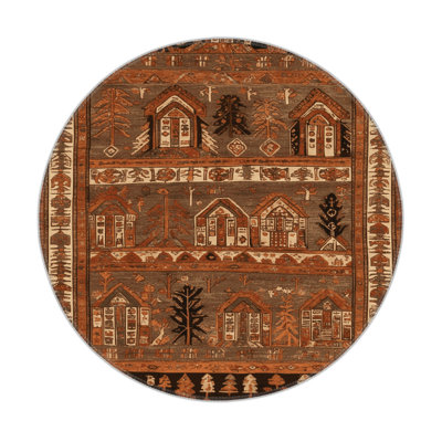 Turkish Brown Indoor and Outdoor Area Rug