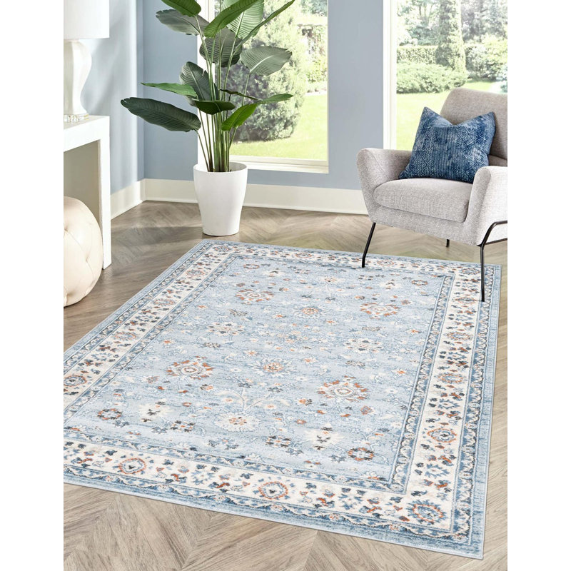 Arends Floral Indoor Rug, Rectangle 9' x 12'