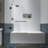 Julien 34" W x 58" H Hinged Frameless Tub Door with Heat Soaking Process-2020974408