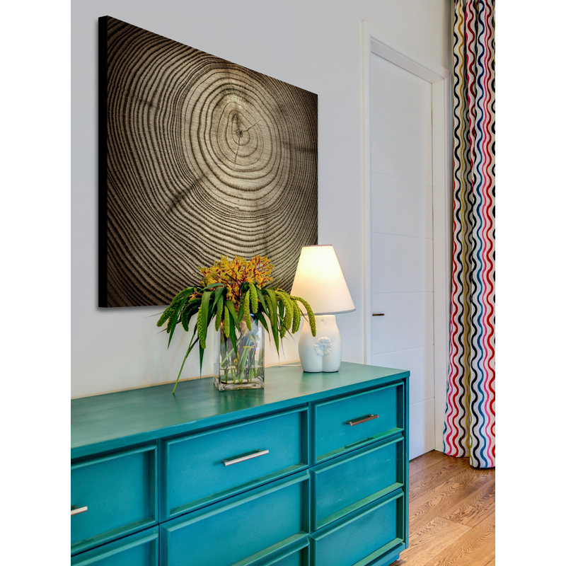 «Rings of Age», reproduction sur métal, H 24 po x l 24 po x P 1,5 po