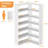 6-Tier Corner Bookshelf With Baffles