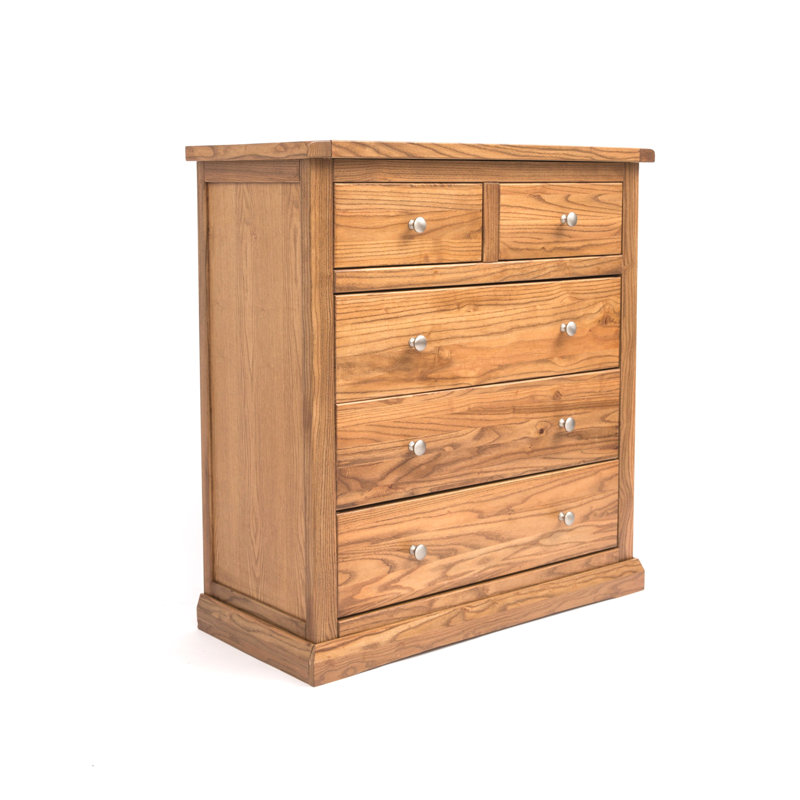 Rioux 90cm W 5 - Drawer Chest of Drawers