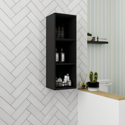 Armoire latérale de rangement flottante de 12 pouces avec 2 tablettes