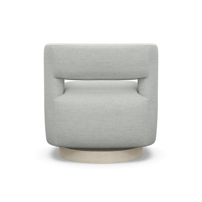 Crystle Swivel Barrel Chair, Sandstone, 8938-45