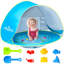 Tente de plage pour bébé avec jouets de sable pour plage