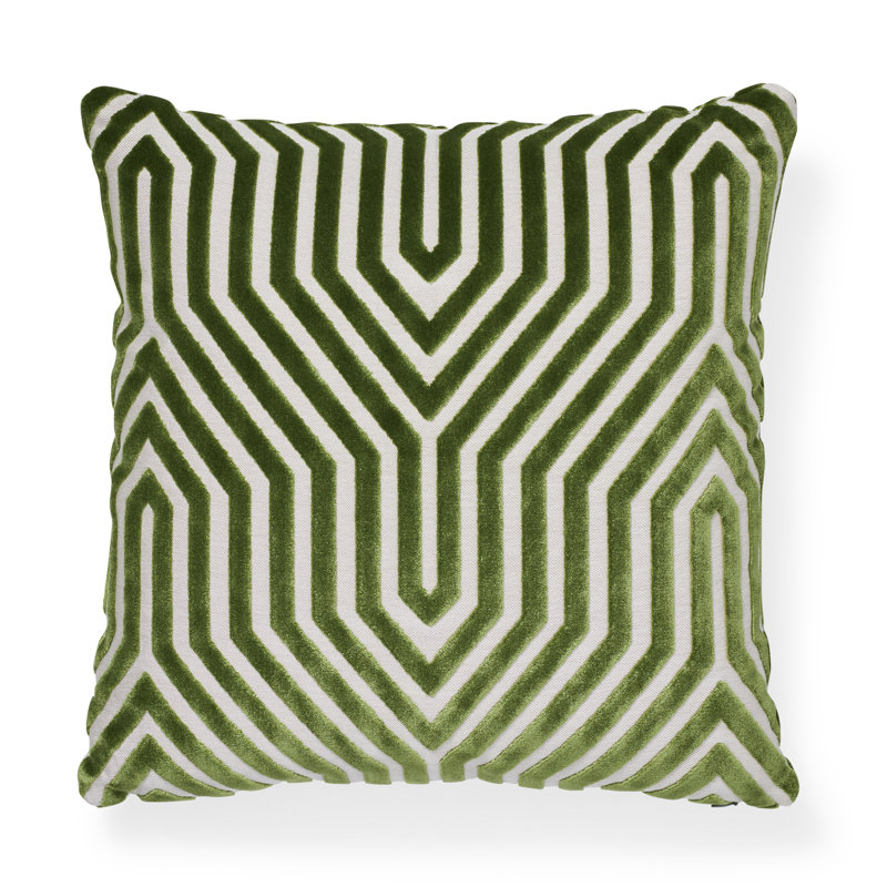Schumacher x Mary McDonald Vanderbilt Velvet Pillow, Dove