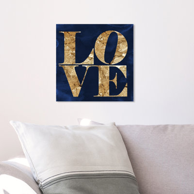 Toile pour chambre à coucher bleu marine