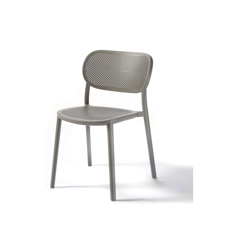 Chaise empilable de salle à manger , Gris minéral