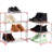 4-Tier Stackable Small Shoe Rack, Lightweight Shoe Shelf Storage Organizer For Entryway, Hallway And Closet-860216151-860216150
