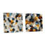 Dainera - Ensemble de 2 peintures murales abstraites géométriques en acrylique-103933482