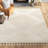 Firman Geometric Machine Woven Cream Area Rug-1697659394