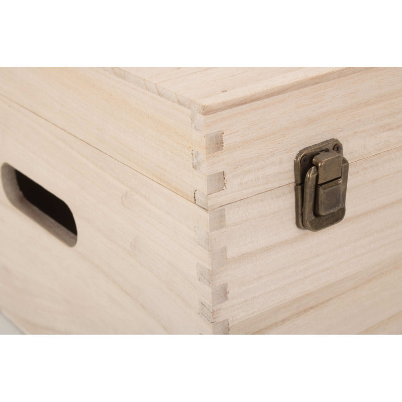 Scheider Wooden Box, 18.5cm H x 40cm W x 31cm D