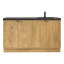 Meuble-lavabo autoportant 59 po Monterey + lavabo droit renforcé en acrylique noir-2017650387-2019264939