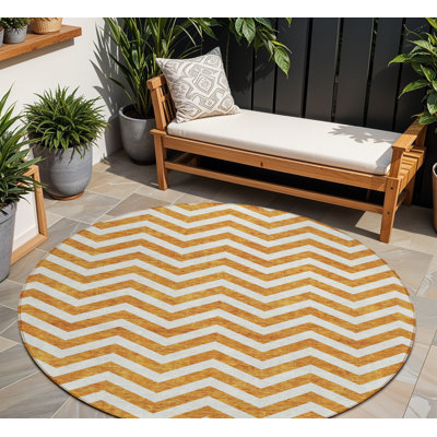 Tapis rond lavable 8 po