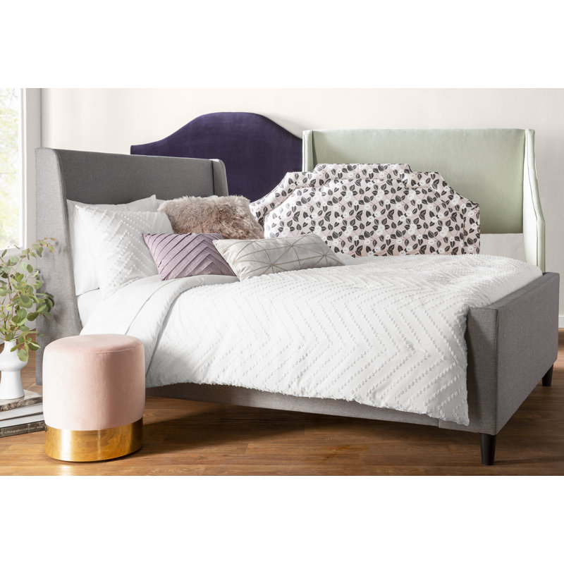 Riane Upholstered Headboard, California King, Zuma Pumice Textured Linen
