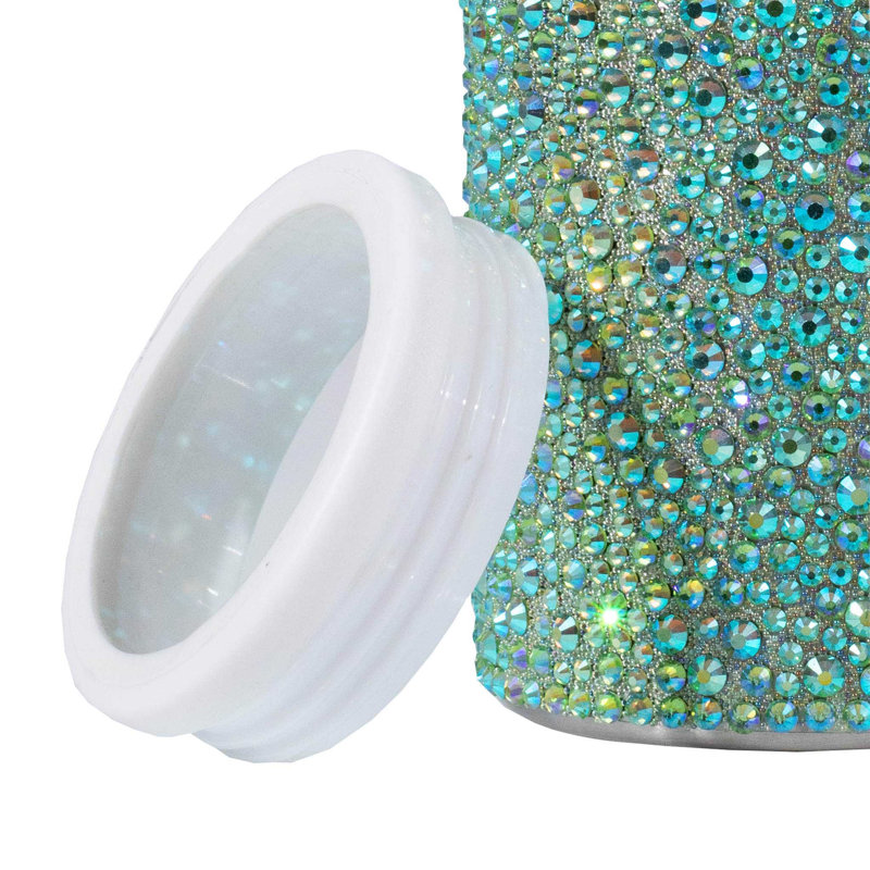 Isolation de boîte en acier inoxydable Strass, Lime iridescente